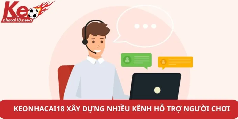 Keonhacai18 xây dựng nhiều kênh hỗ trợ người chơi
