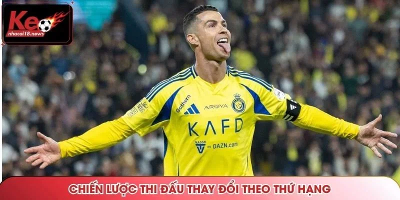 Chiến lược thi đấu thay đổi theo thứ hạng