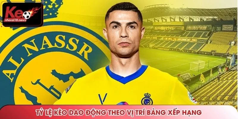 Tỷ lệ kèo dao động theo vị trí bảng xếp hạng