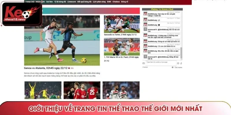 Giới thiệu về trang tin thể thao thế giới mới nhất