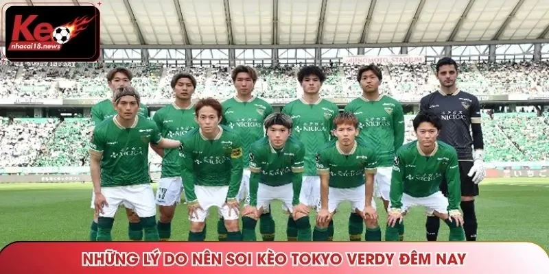Những lý do nên soi kèo Tokyo Verdy đêm nay