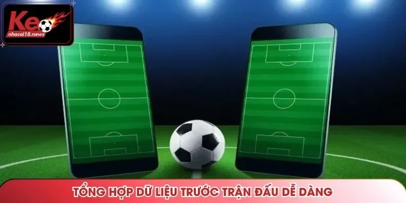 Tổng hợp dữ liệu trước trận đấu dễ dàng